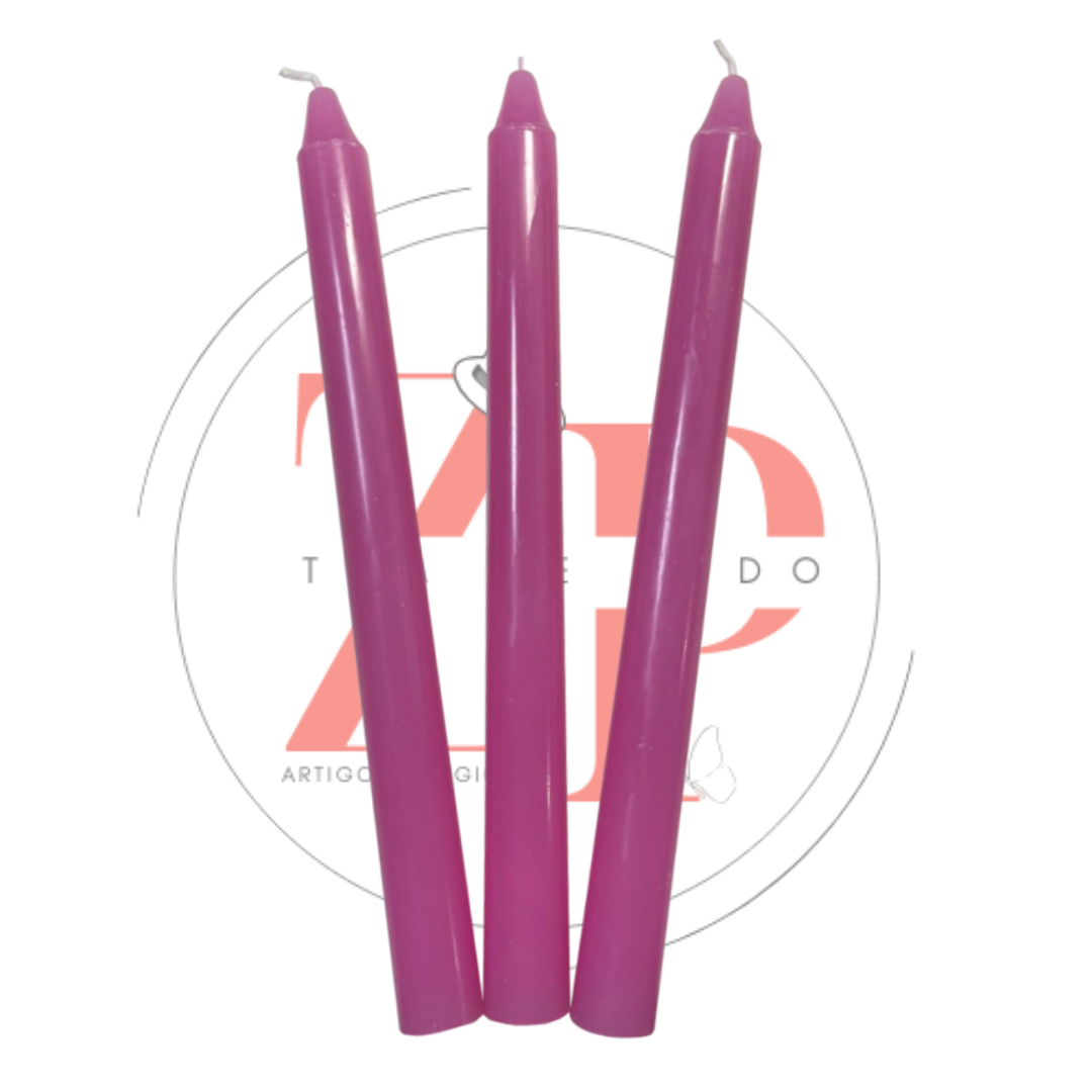 Vela Palito Rosa