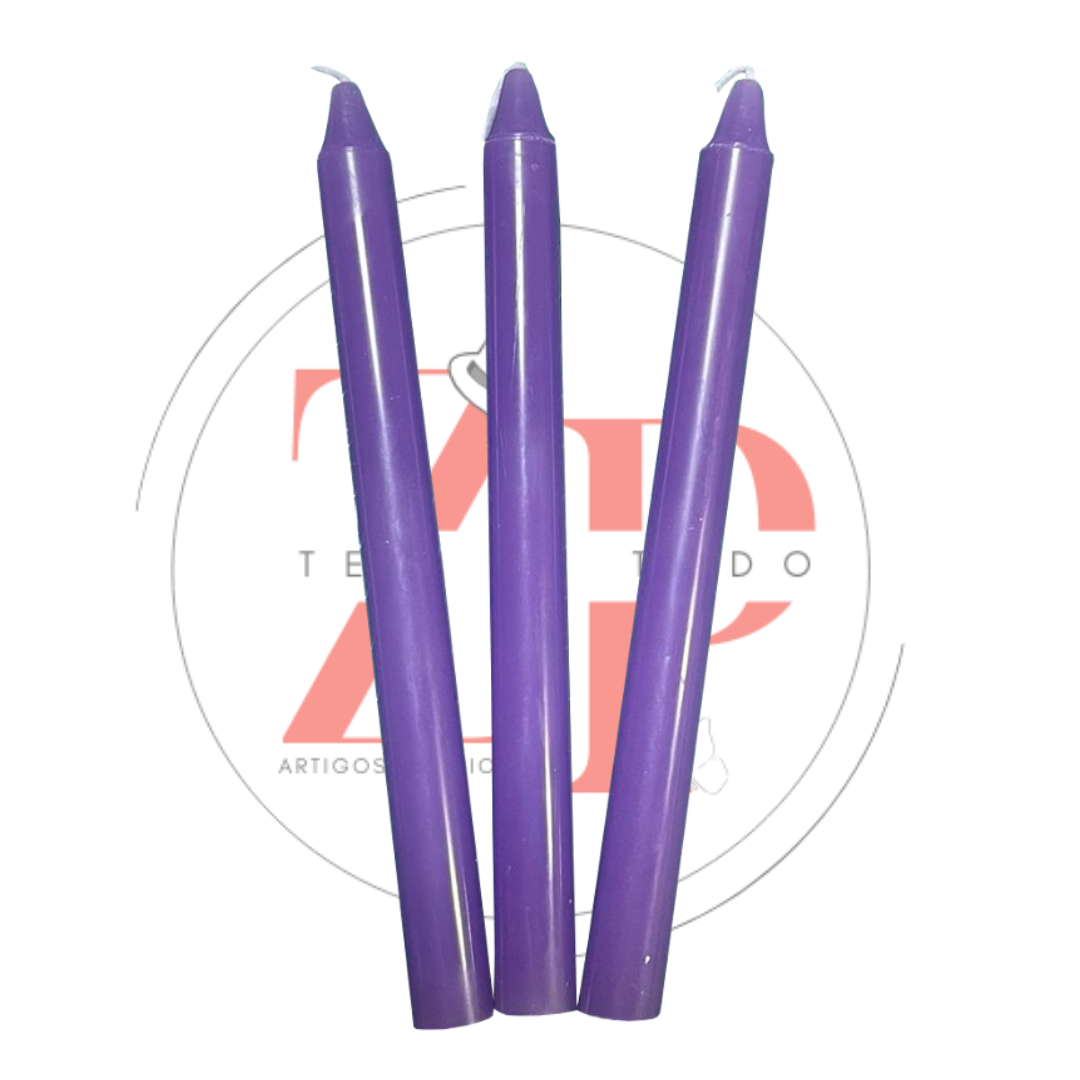 Vela Palito Roxa