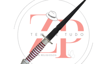 Punhal Branco e Vermelho