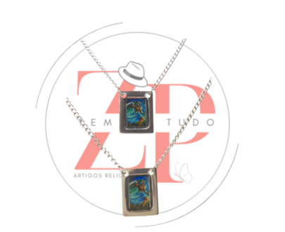 Escapulário Aço Inox Ogum