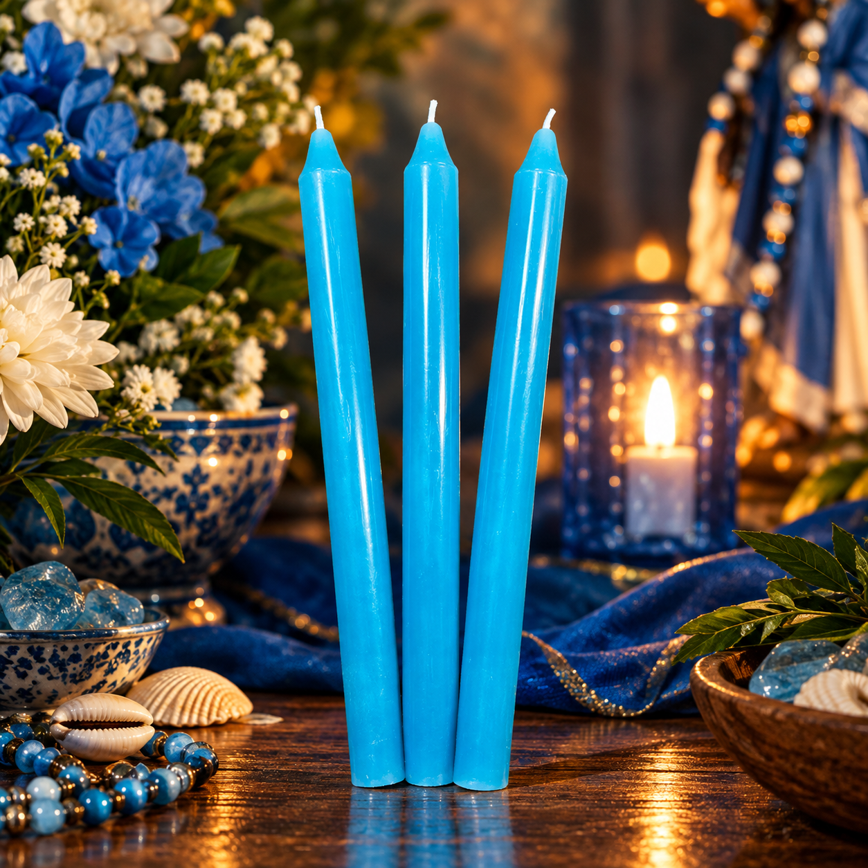 Vela Palito Azul Claro - Imagem 3